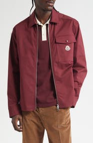 Moncler Stretch Cotton Zip Shirt