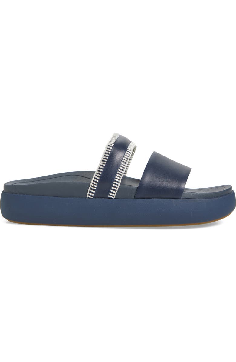 OluKai Pae Slide Sandal, Alternate, color, Mood Indigo / Mood Indigo