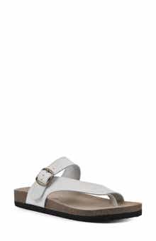 White Mountain Footwear Carly Leather Footbed Sandal