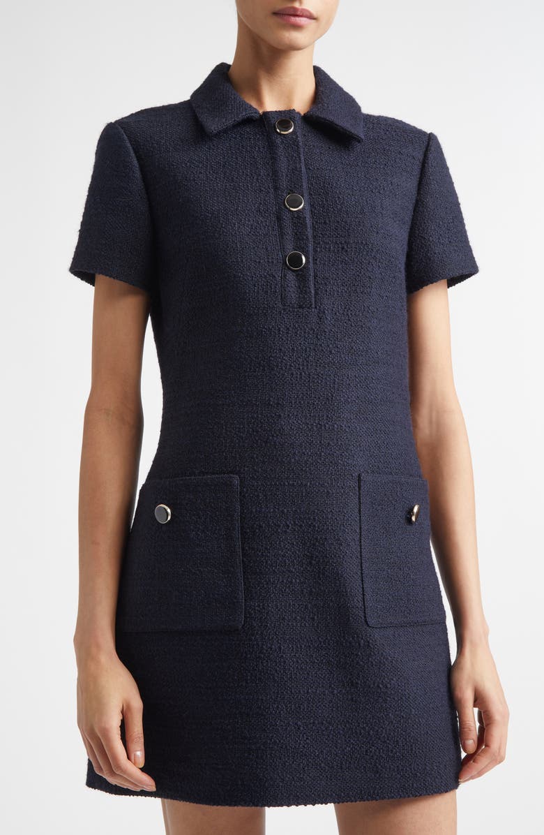A.L.C. Marcie Bouclé Minidress, Alternate, color, Deep Navy