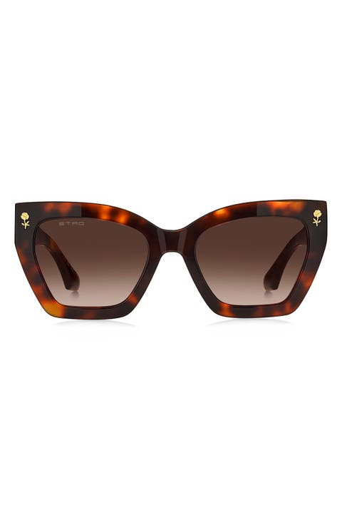 55mm Gradient Cat Eye Sunglasses