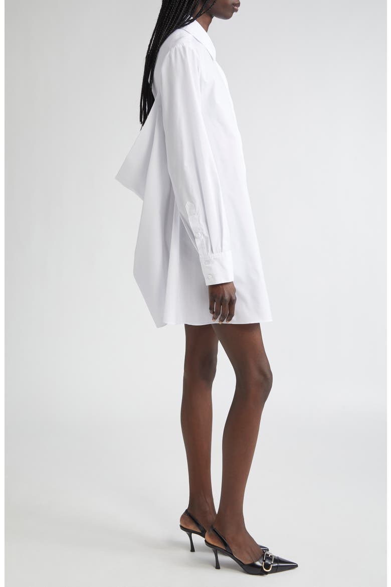 Gaia Button-Up Shirtdress, Alternate, color, WHITE