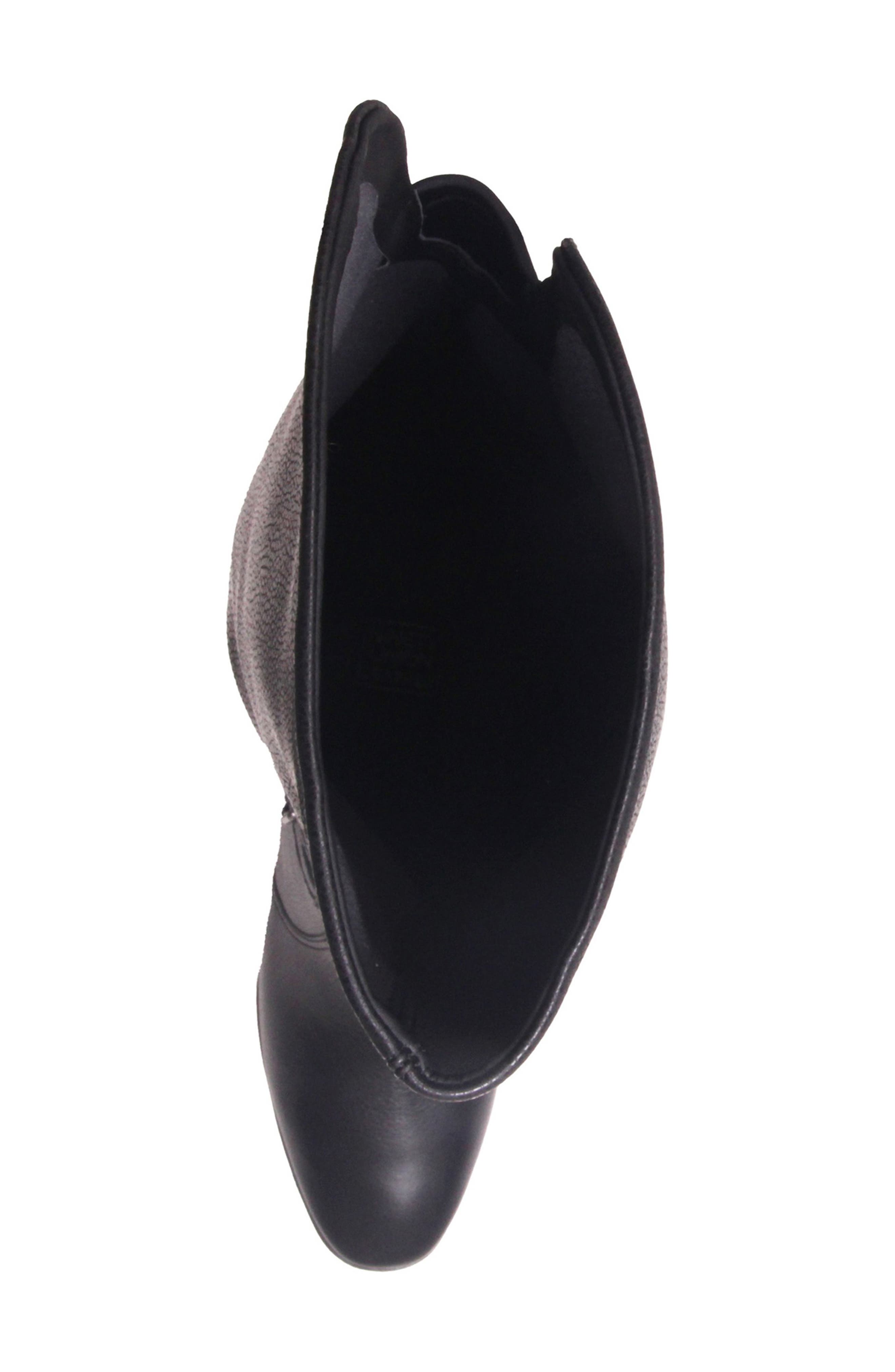Cory Leather Over the Knee Boot, Alternate, color, BLACK