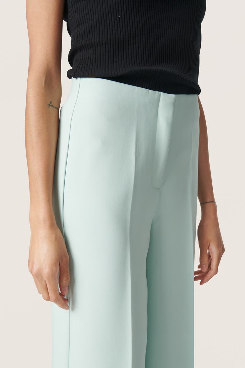 Corinne High-Waisted Wide Legs Trousers, Alternate, color, Surf Spray