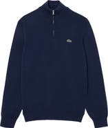 Lacoste Regular Fit Quarter Zip Sweater