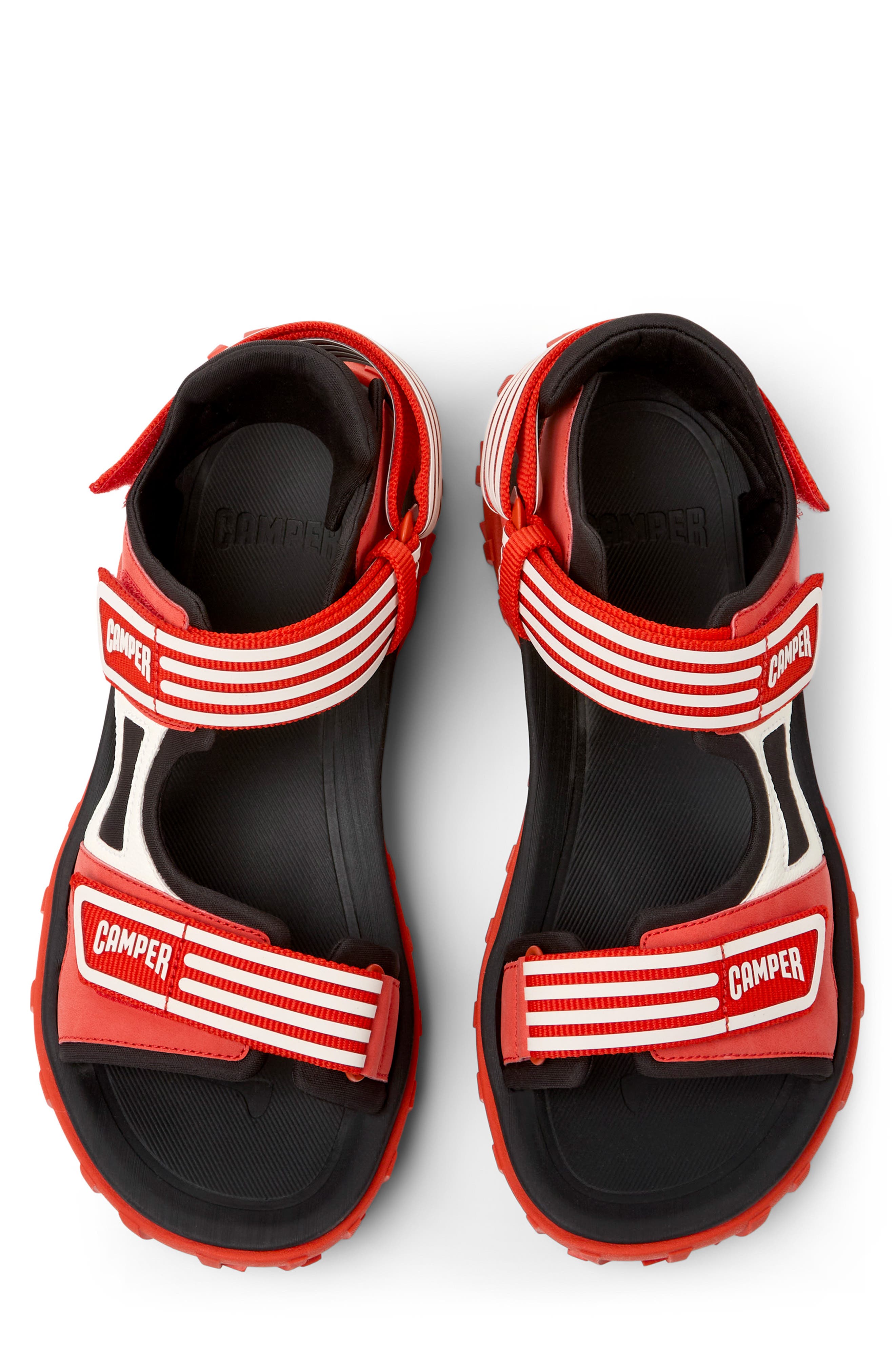 Camper Drift Trail Sandal, Alternate, color, Red