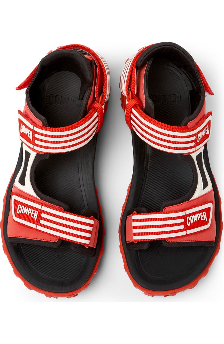 Camper Drift Trail Sandal, Alternate, color, Red