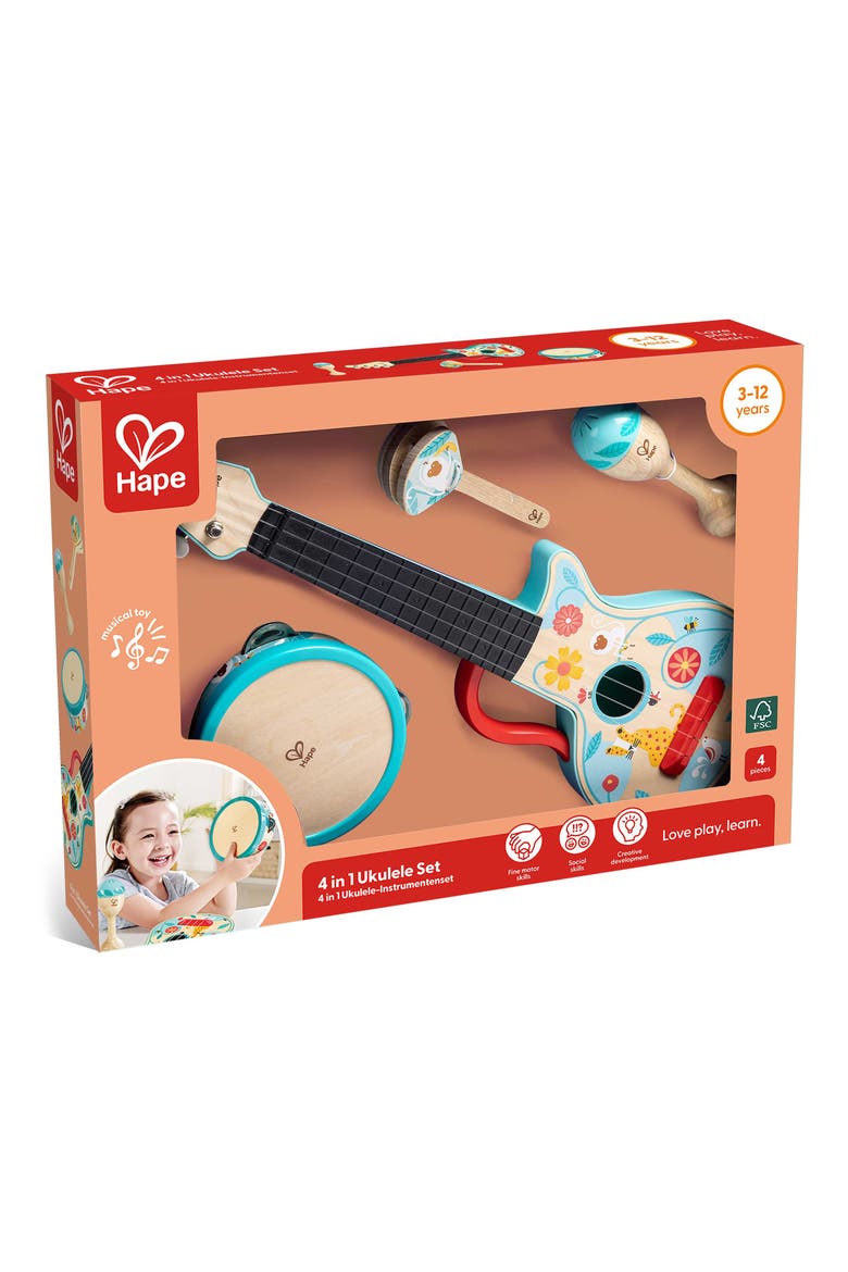 4-in-1 Ukelele Music Set, Alternate, color, MULTI