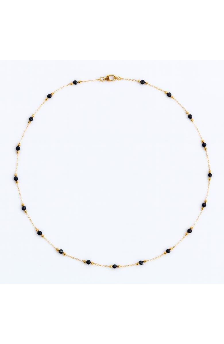 Ivy & Pearl Co. Nocturnal Bead Necklace, Main, color, Gold