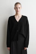 COS Cashmere Relaxed-Fit V-Neck Cardigan