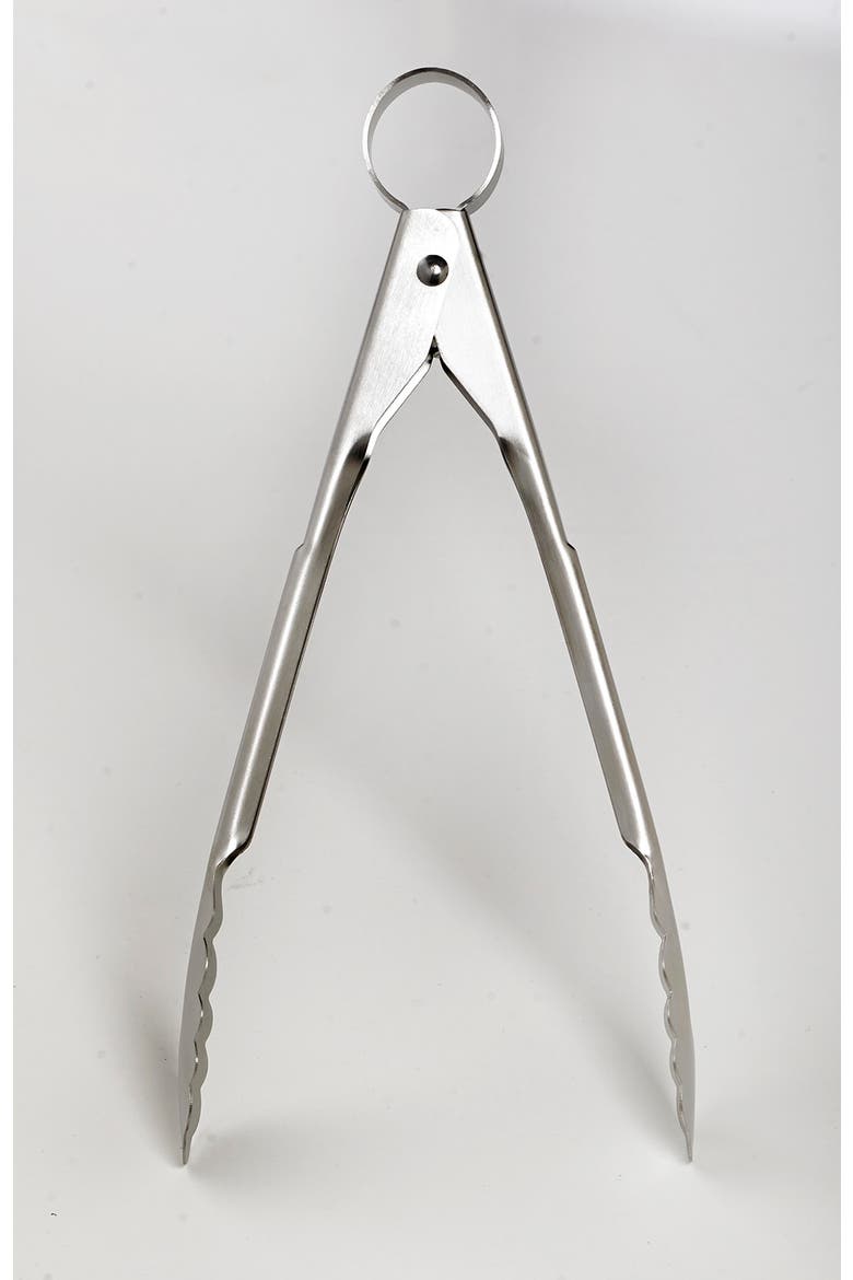 Mini Tongs, Stainless Steel, Alternate, color, Silver