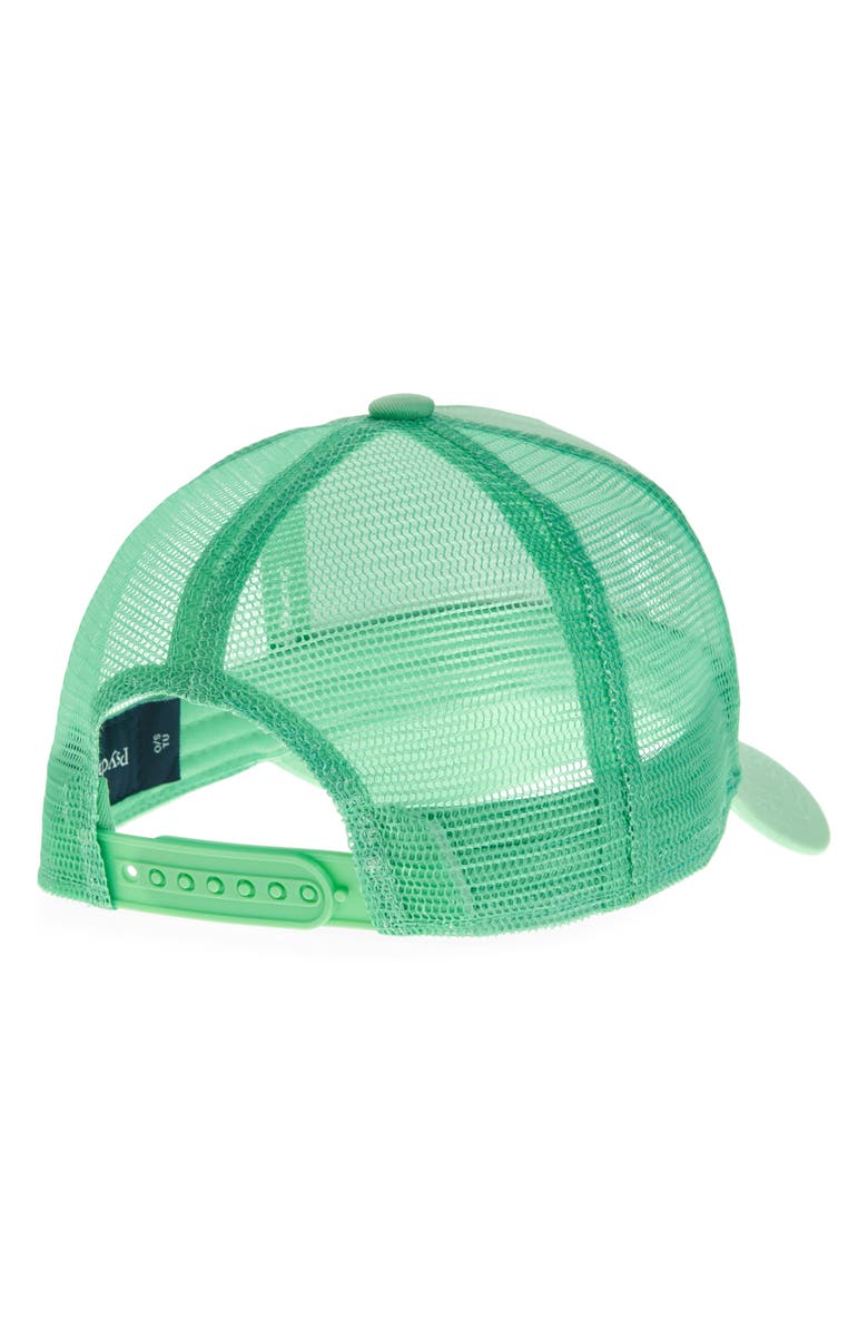 Psycho Bunny Kids' Toby Trucker Hat, Alternate, color, Light Grass Green