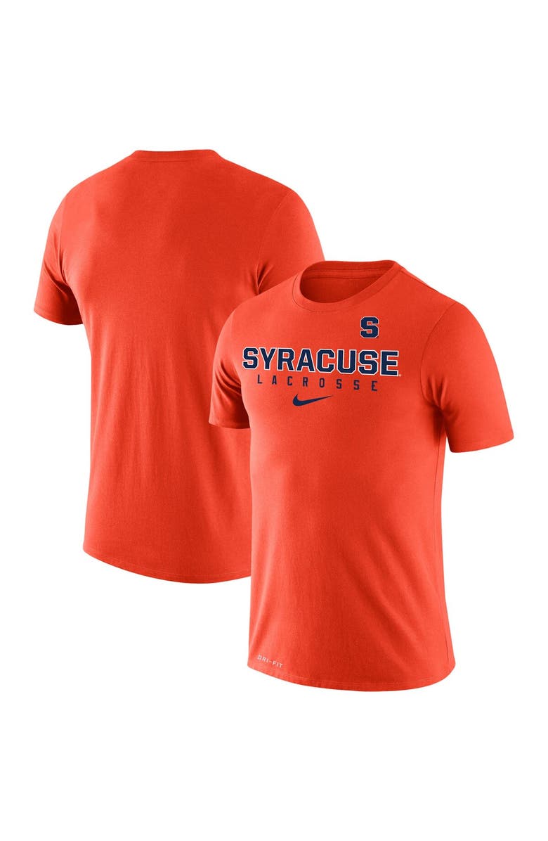 Nike Men's Nike Orange Syracuse Orange Lacrosse Legend 2.0 Slim Fit Performance T-Shirt, Alternate, color, 