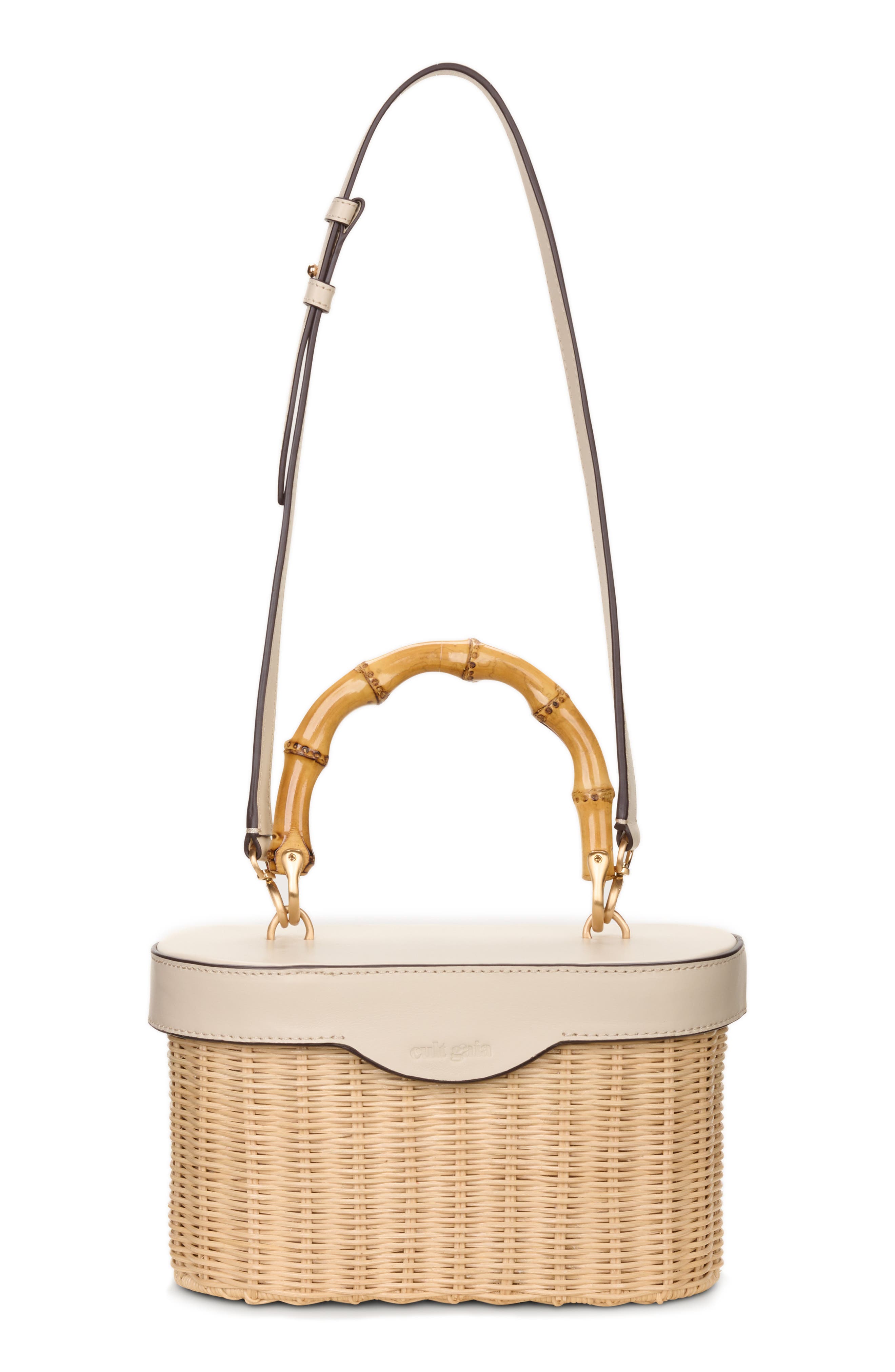 Cult Gaia Gwyneth Basket Weave Handbag, Alternate, color, 