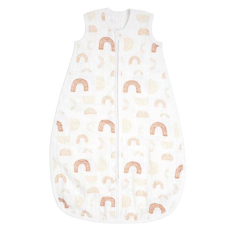 Boutique Baby Sleeping Bag, 100% Cotton Muslin, Wearable Swaddle Blanket for Girls & Boys, Newborn Sleep Sack, Breathable & Lightweight, TOG Rating 1.0