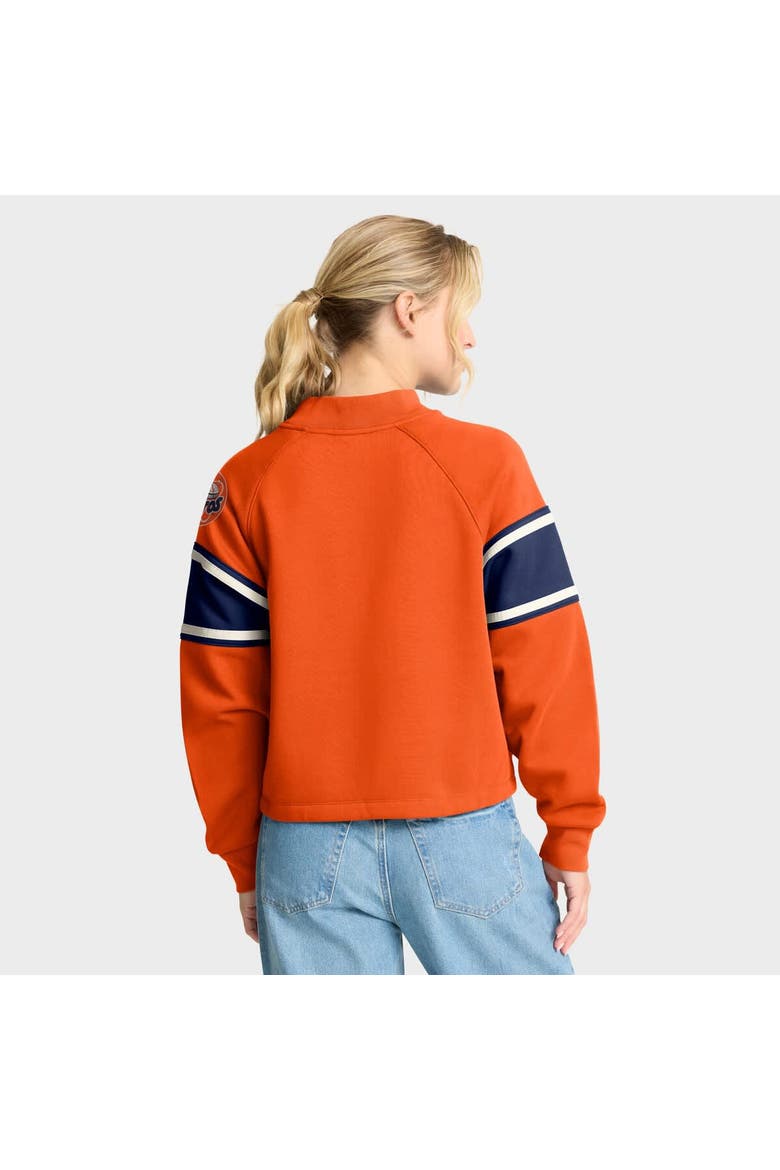 Women's Fanatics Orange Houston Astros Oversized Toss Sweep Raglan Pullover Sweatshirt, Alternate, color, Orange