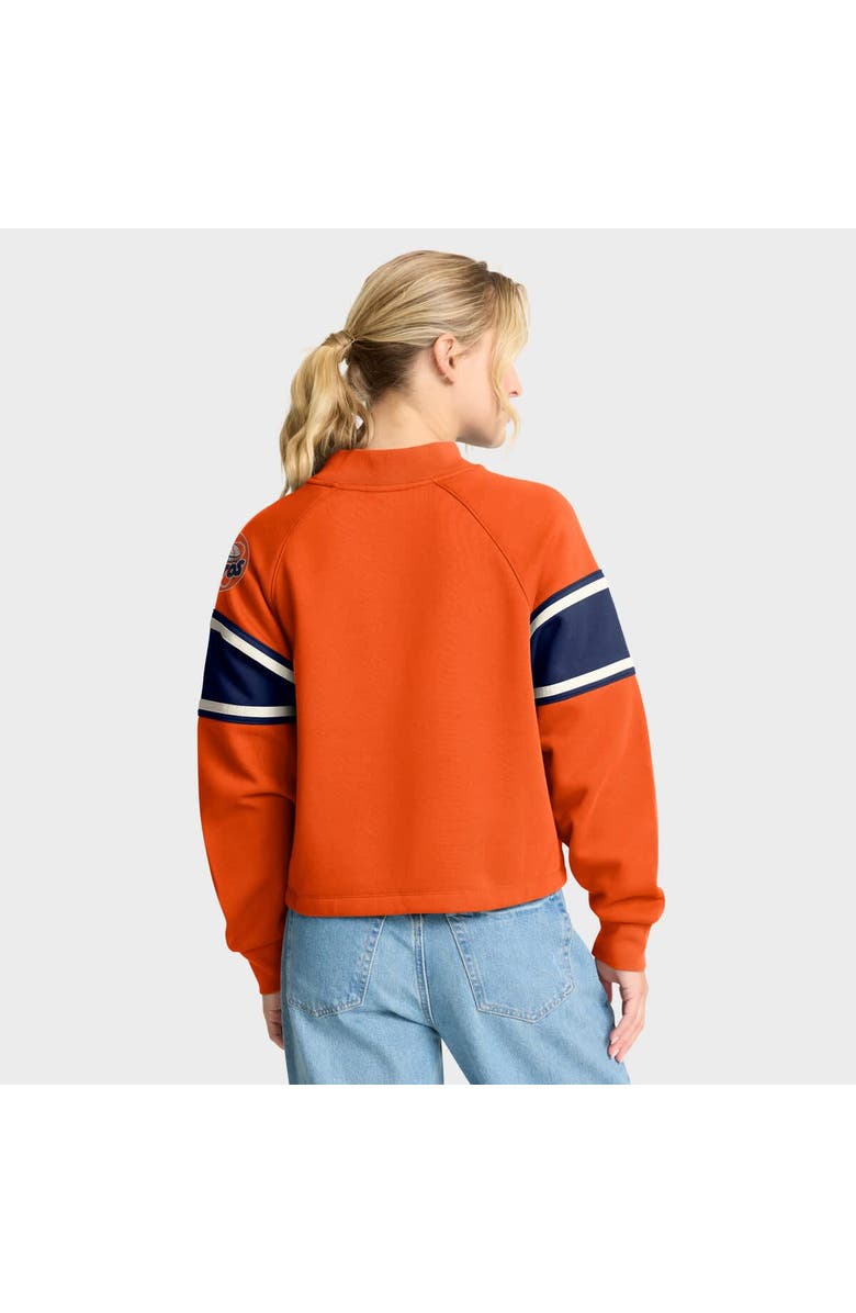 FANATICS Women's Fanatics Orange Houston Astros Oversized Toss Sweep Raglan Pullover Sweatshirt, Alternate, color, Orange