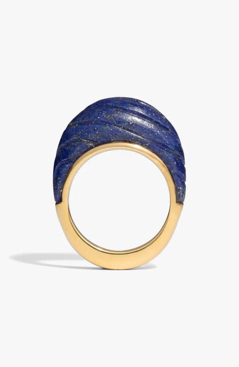 Terra Futura Carved Wave Ring