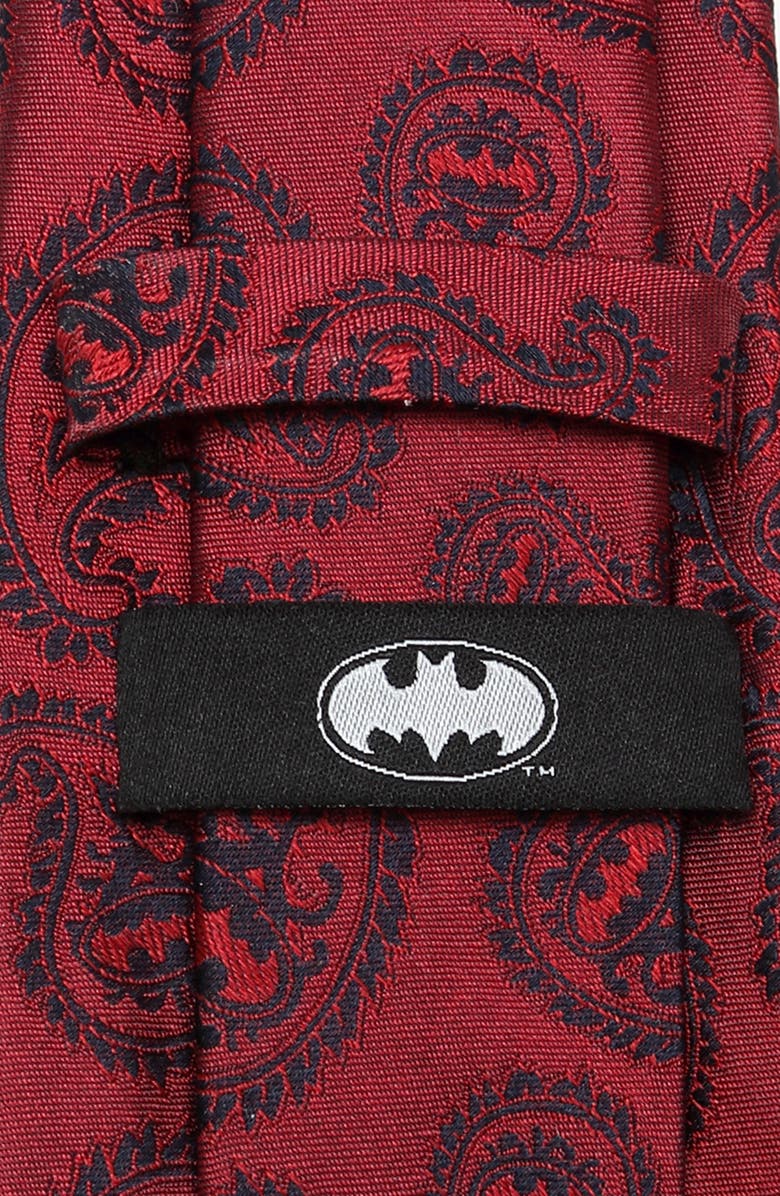 Cufflinks, Inc. Batman Paisley Silk Tie, Alternate, color, Red