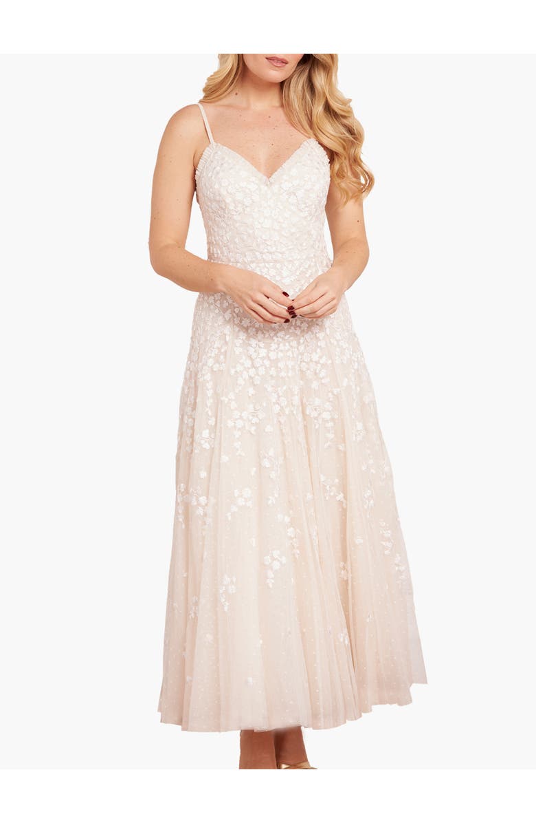 Needle & Thread Scatter Blossom Cami Ankle Gown, Main, color, Cream