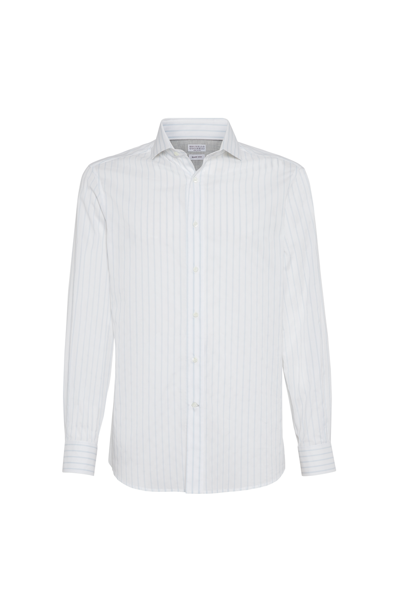 Brunello Cucinelli Striped shirt, Main, color, White