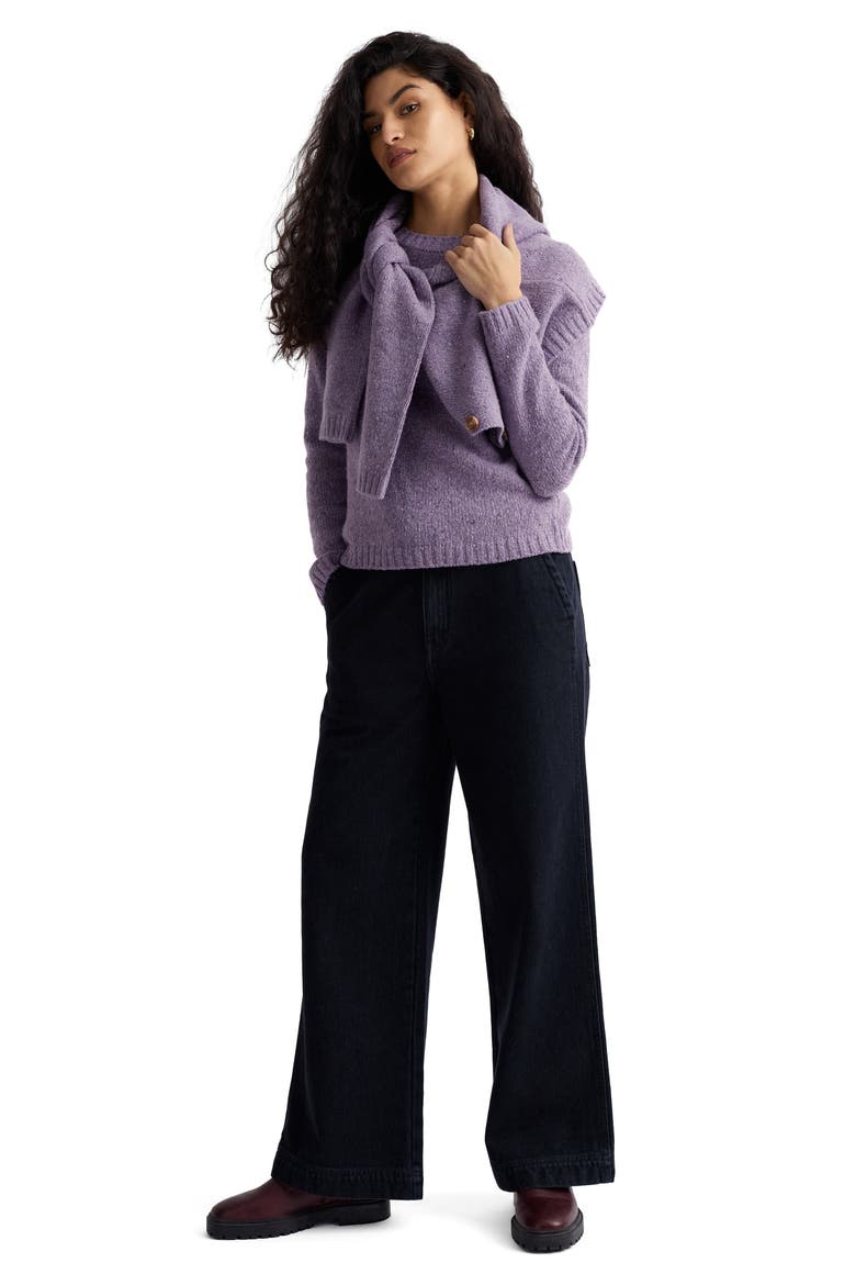 Dawson Pick Crewneck Sweater, Alternate, color, PURPLE