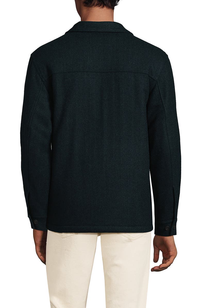 Lands' End Wool Blend Shirt Jacket, Alternate, color, 