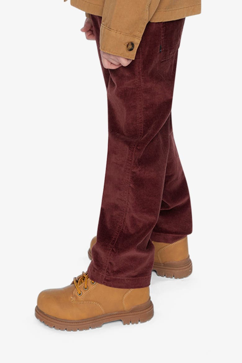 Corduroy Cargo Pocket Stretch Drawstring Pants, Alternate, color, Reddish-Brown