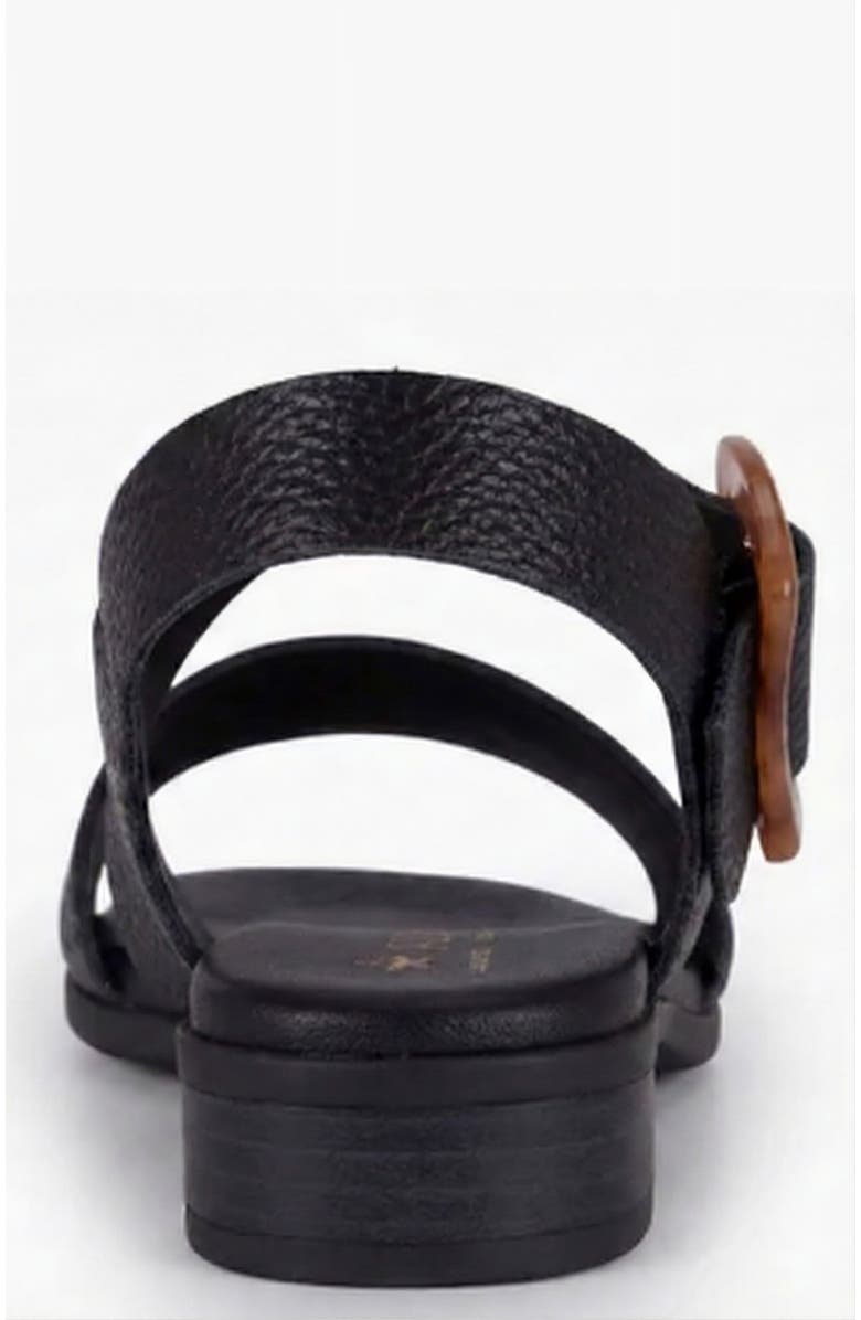 Menina Step Juliette Side Buckle Sandal, Alternate, color, Black