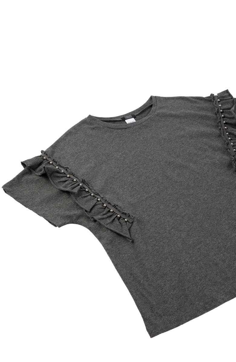 Truce Kids' Ruffle Knit Top, Alternate, color,