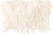 MANGO Textured Fringe Strapless Crop Top