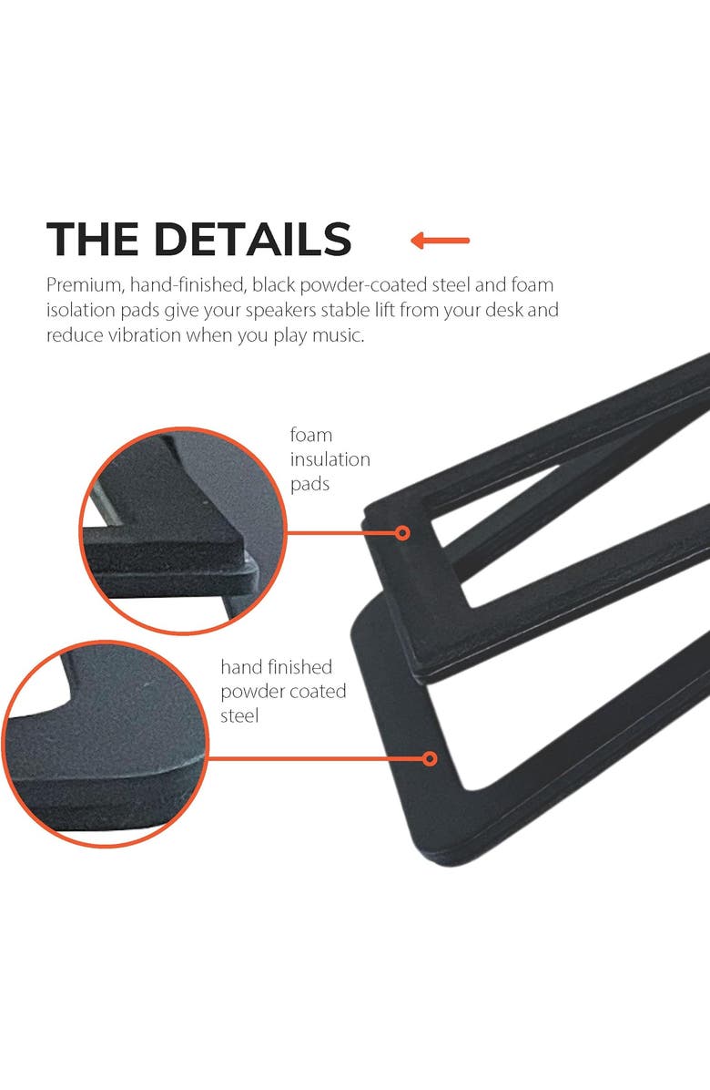 Audioengine DS1M Desktop Stands, Alternate, color, Black