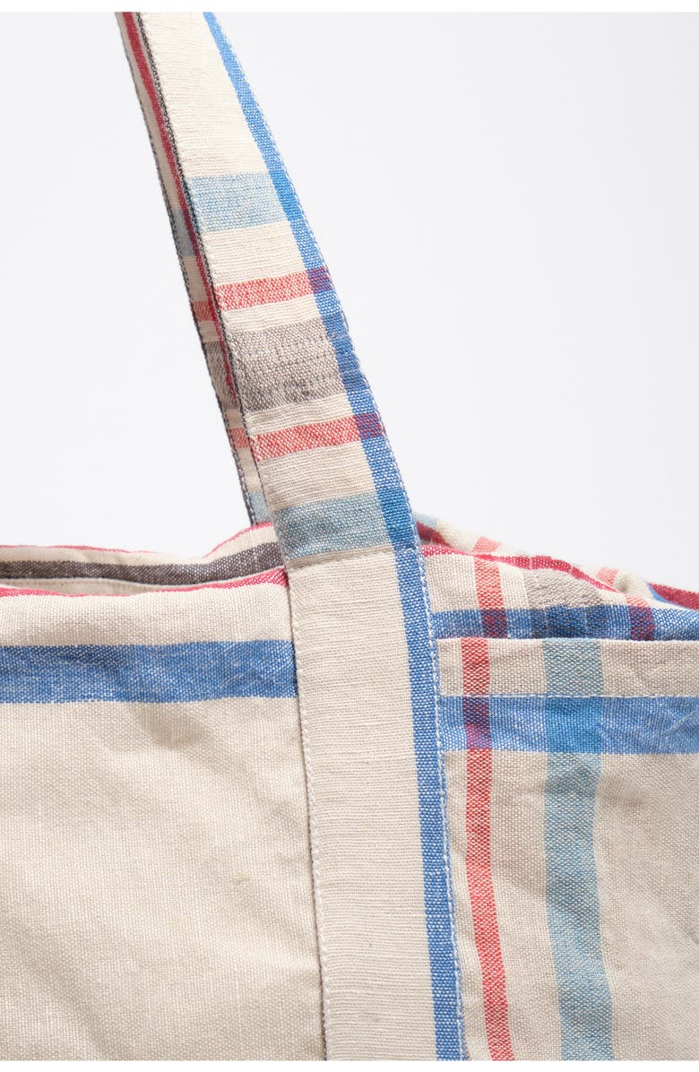 Bimba y Lola Linen Maxi Bag, Alternate, color, Ecru