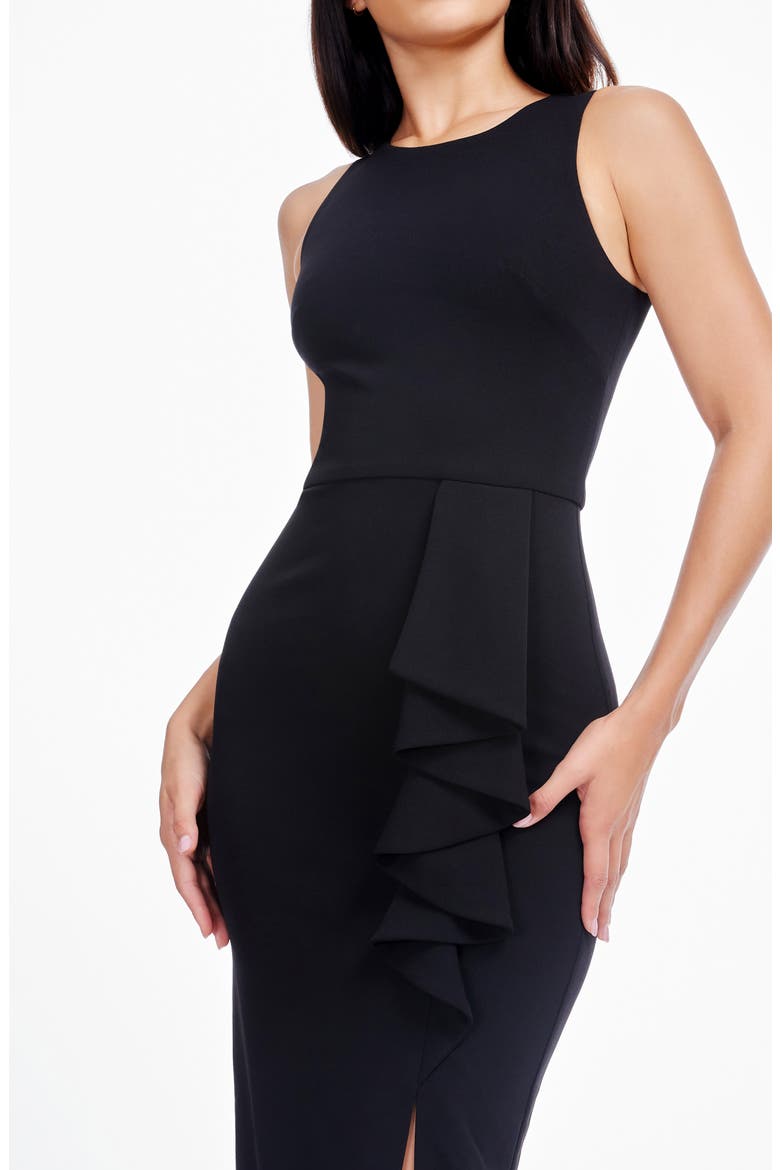Ines Sleeveless Sheath, Alternate, color, BLACK