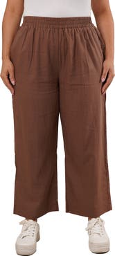 SUNNY LEIGH Elastic Waist Crop Pants