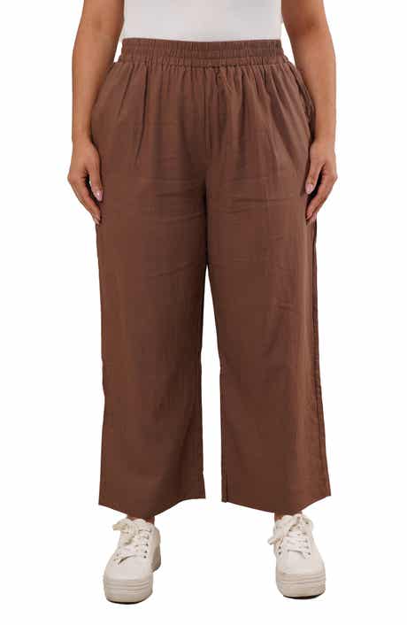 SUNNY LEIGH Elastic Waist Crop Pants