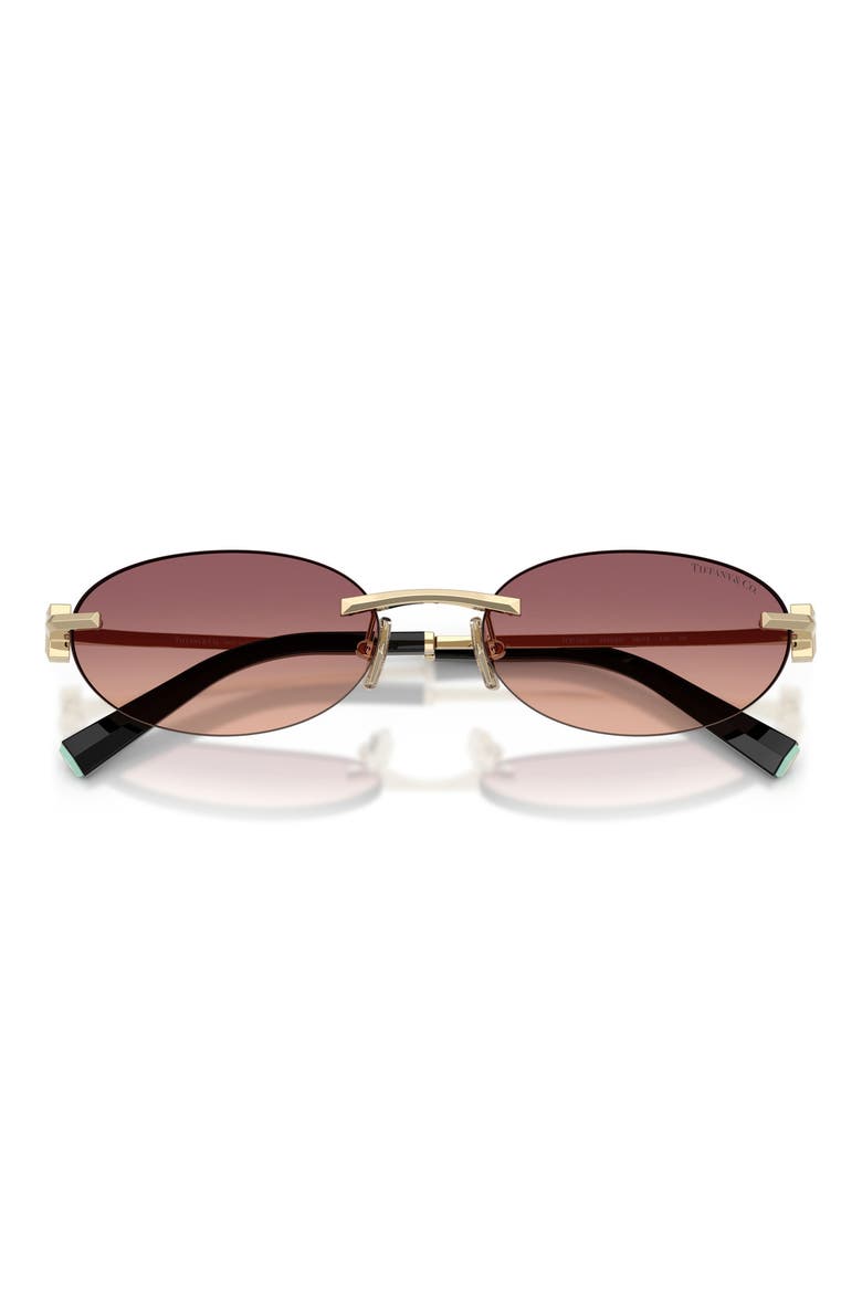 56mm Oval Sunglasses, Alternate, color, GOLD / PINK GRADIENT VIOLET