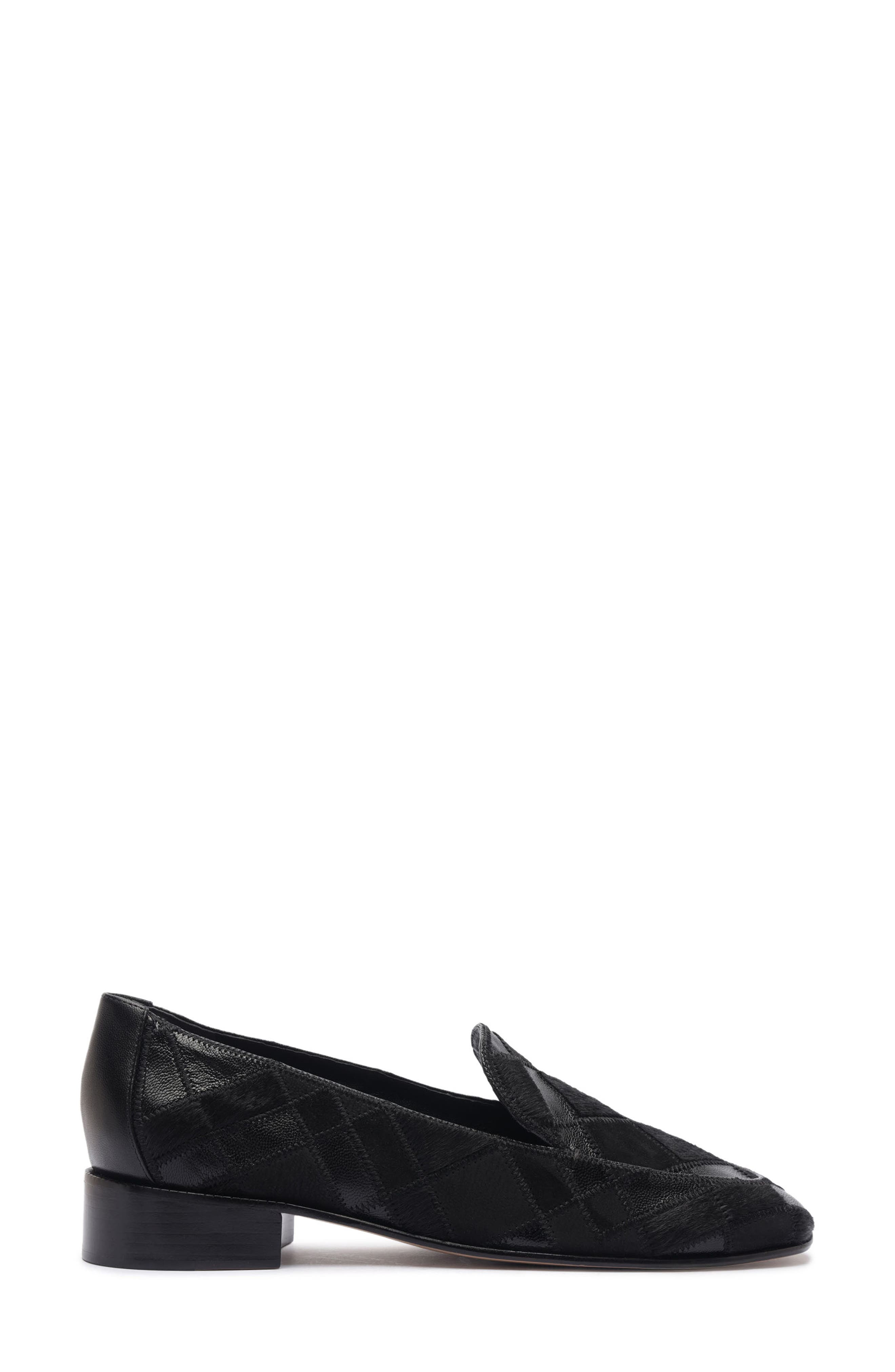 Annelise Leather Loafer, Alternate, color, BLACK