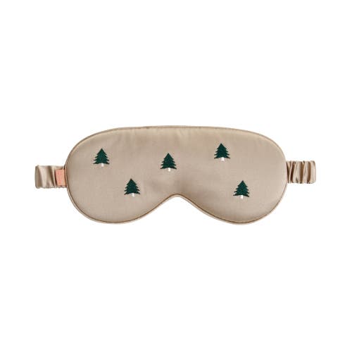 Lost Pattern Nyc Silk Sleep Eye Mask In Neutral