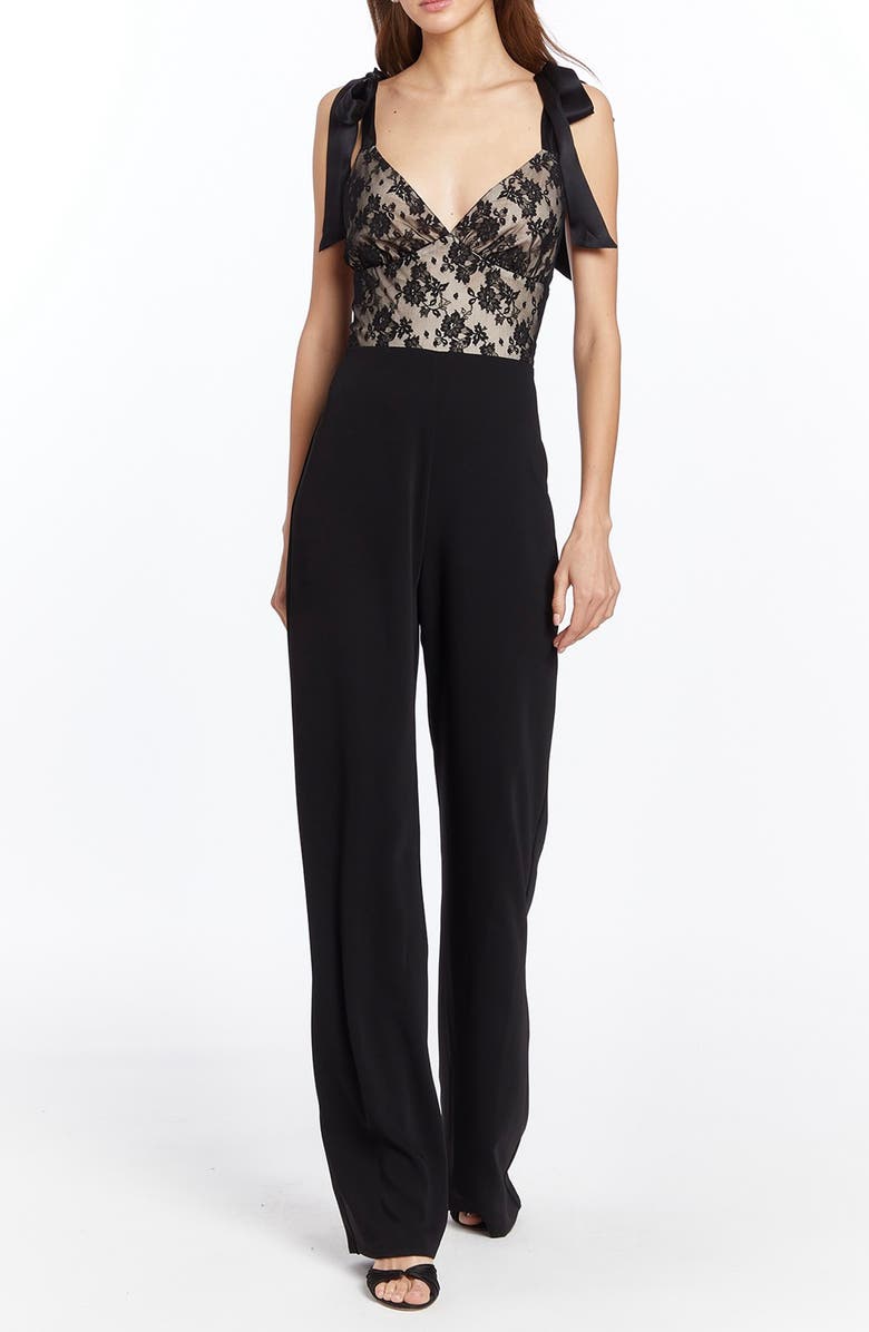 Amanda Uprichard Audrielle Wide-Leg Jumpsuit, Alternate, color,