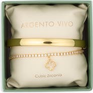 ARGENTO VIVO Clover 2-Piece Bracelet Set