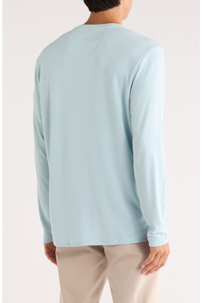 Tranquil Bay V-Neck Long Sleeve T-Shirt, Alternate, color, STERLING BLUE