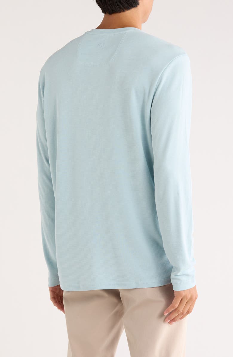 Tommy Bahama Tranquil Bay V-Neck Long Sleeve T-Shirt, Alternate, color, Sterling Blue