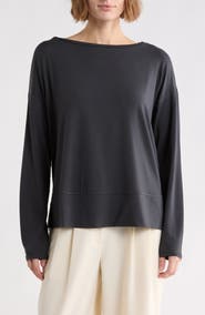 Eileen Fisher Boxy Long Sleeve Top