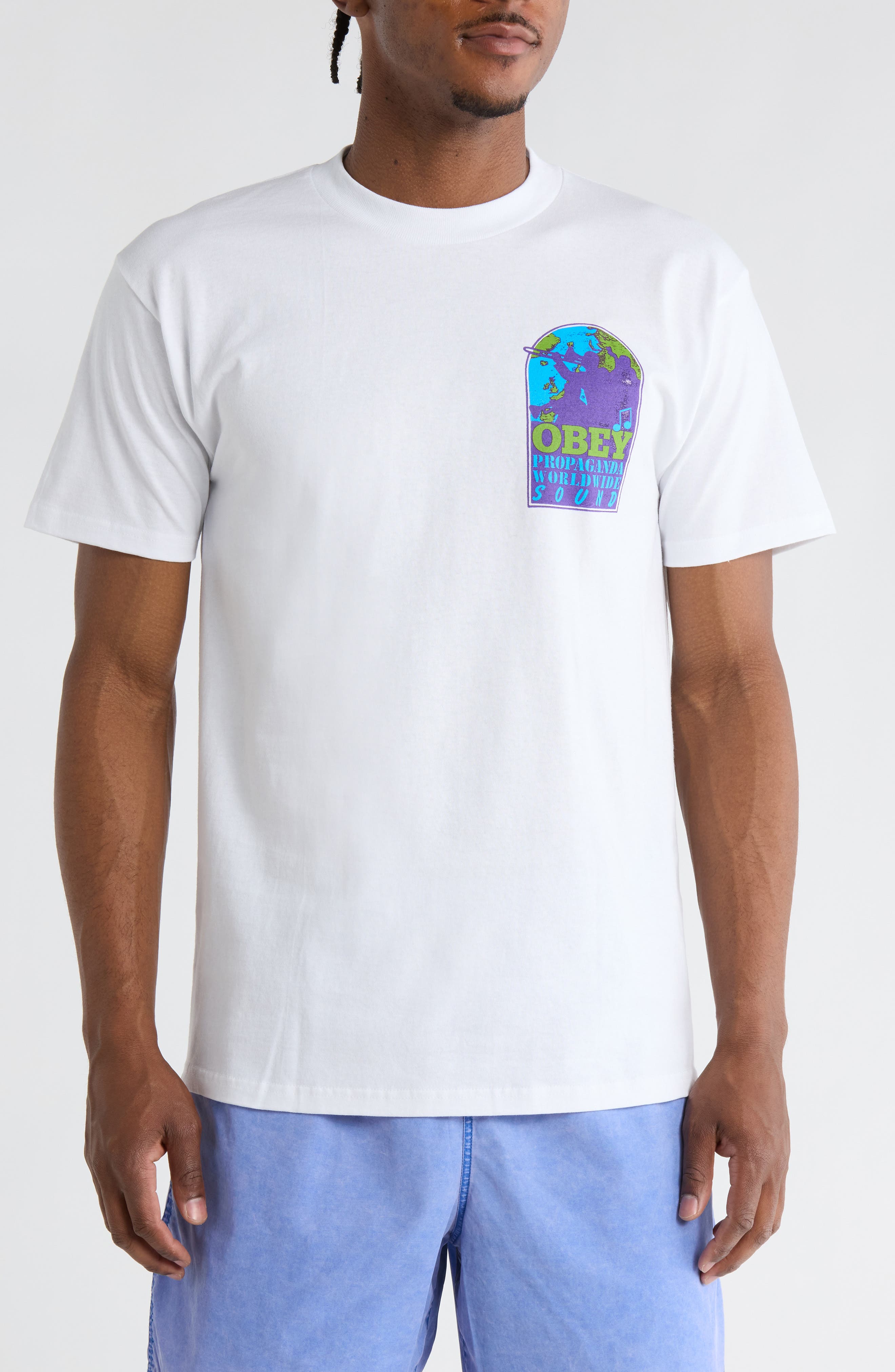 Obey Worldwide Sound Graphic T-Shirt