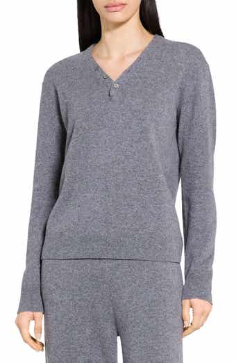 Theory Cashmere Henley Sweater