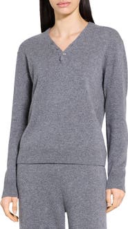 Theory Cashmere Henley Sweater
