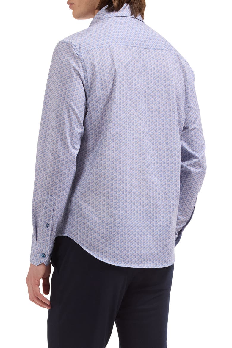 James OoohCotton® Print Button-Up Shirt, Alternate, color, DUSTY PINK