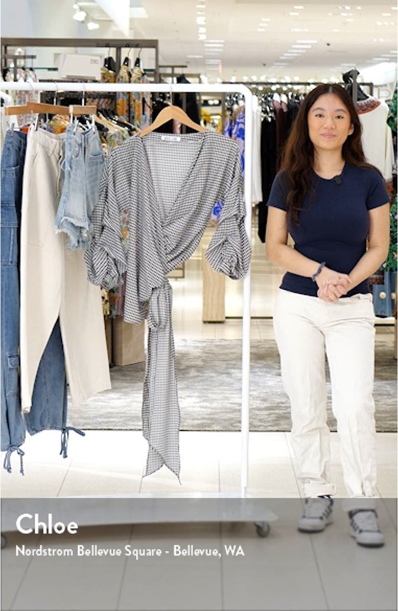 Anna Tie Waist Wrap Top, sales video thumbnail