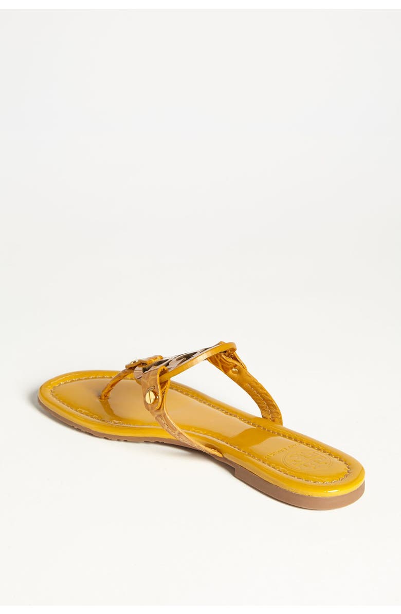 Tory Burch 'Miller' Croc Embossed Sandal, Alternate, color,